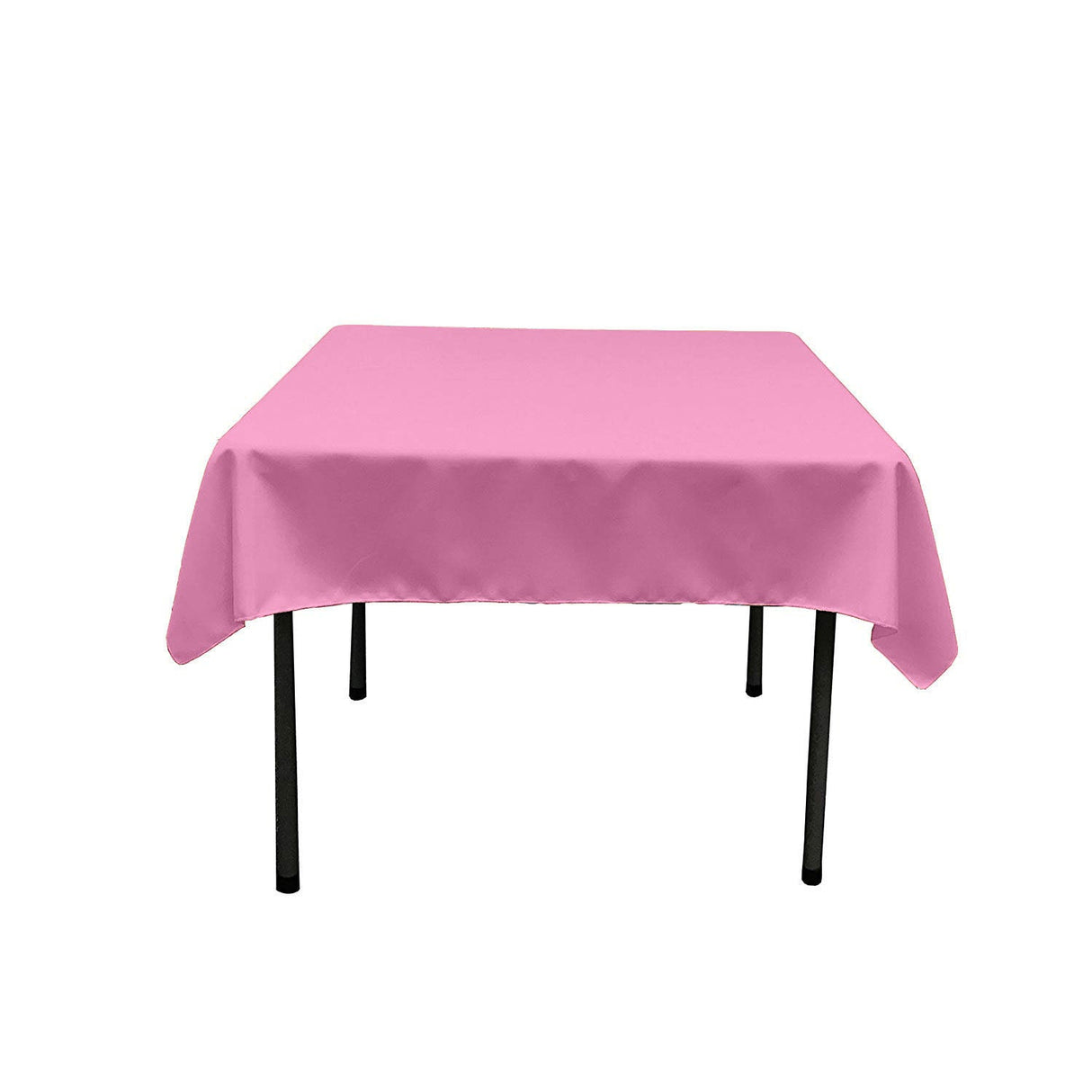 48X48 Square Poly Poplin Tablecloth Polyester Fabric - Solid Color, 48" X 48" (1 Piece)