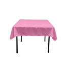 48X48 Square Poly Poplin Tablecloth Polyester Fabric - Solid Color, 48" X 48" (1 Piece)