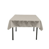 48X48 Square Poly Poplin Tablecloth Polyester Fabric - Solid Color, 48" X 48" (1 Piece)