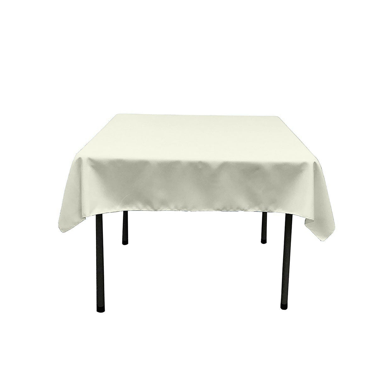 48X48 Square Poly Poplin Tablecloth Polyester Fabric - Solid Color, 48" X 48" (1 Piece)