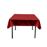 48X48 Square Poly Poplin Tablecloth Polyester Fabric - Solid Color, 48" X 48" (1 Piece)