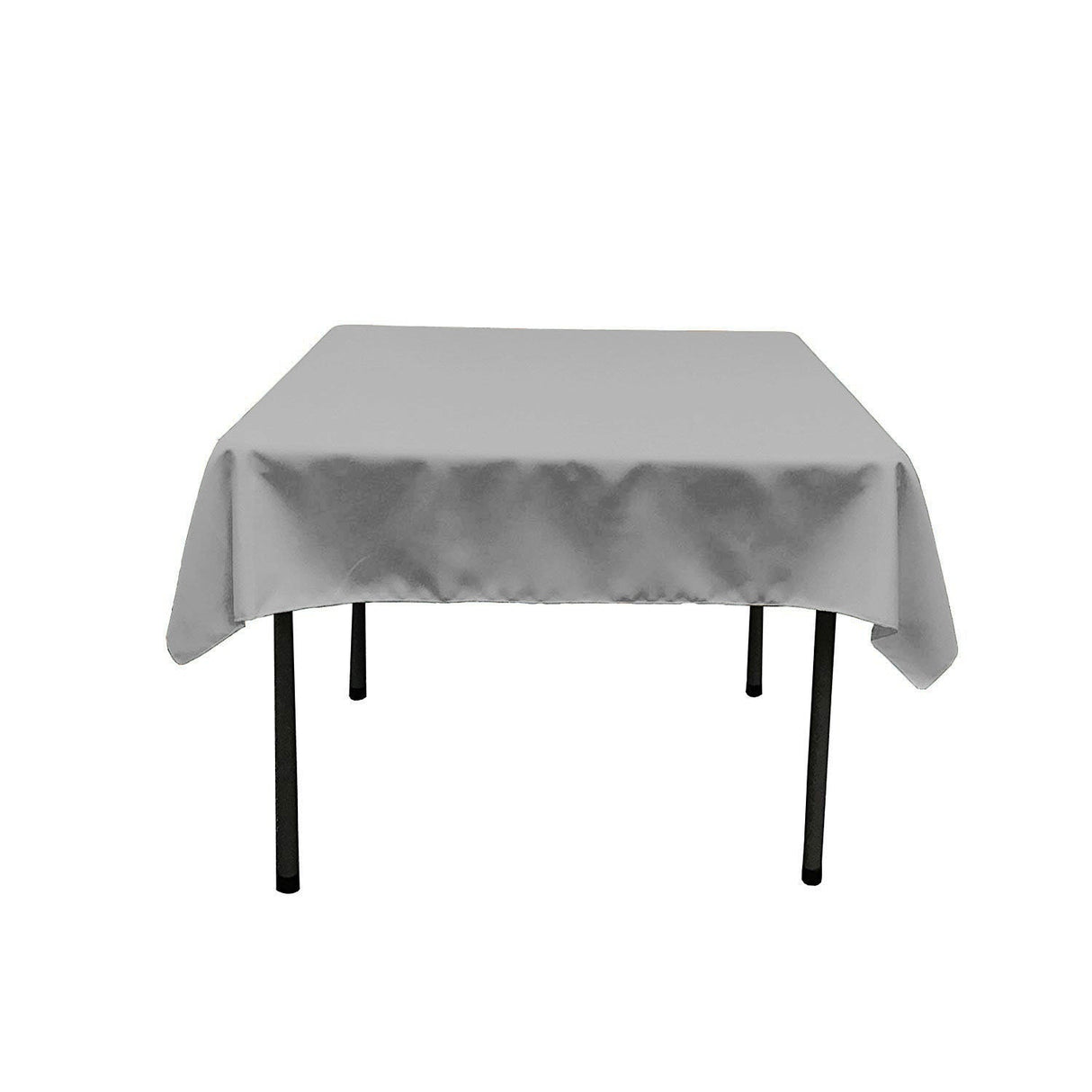 48X48 Square Poly Poplin Tablecloth Polyester Fabric - Solid Color, 48" X 48" (1 Piece)