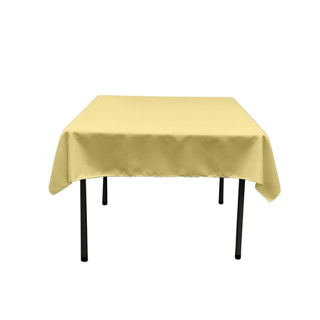 48X48 Square Poly Poplin Tablecloth Polyester Fabric - Solid Color, 48" X 48" (1 Piece)