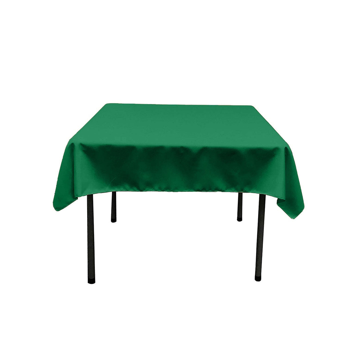 48X48 Square Poly Poplin Tablecloth Polyester Fabric - Solid Color, 48" X 48" (1 Piece)