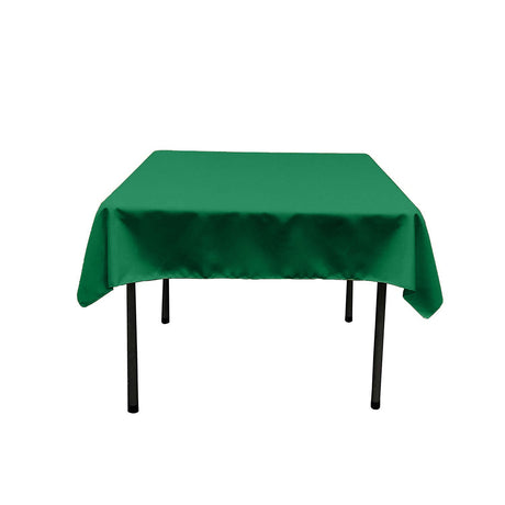 48X48 Square Poly Poplin Tablecloth Polyester Fabric - Solid Color, 48" X 48" (1 Piece)