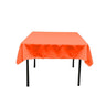 48X48 Square Poly Poplin Tablecloth Polyester Fabric - Solid Color, 48" X 48" (1 Piece)