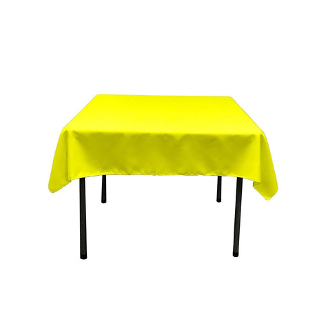 48X48 Square Poly Poplin Tablecloth Polyester Fabric - Solid Color, 48" X 48" (1 Piece)