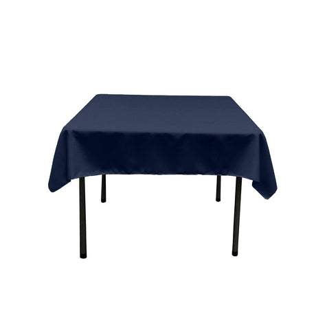 48X48 Square Poly Poplin Tablecloth Polyester Fabric - Solid Color, 48" X 48" (1 Piece)