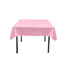 48X48 Square Poly Poplin Tablecloth Polyester Fabric - Solid Color, 48" X 48" (1 Piece)