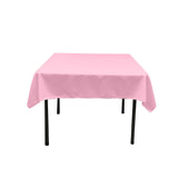 48X48 Square Poly Poplin Tablecloth Polyester Fabric - Solid Color, 48" X 48" (1 Piece)