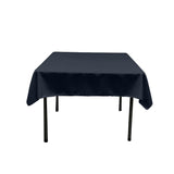 48X48 Square Poly Poplin Tablecloth Polyester Fabric - Solid Color, 48" X 48" (1 Piece)