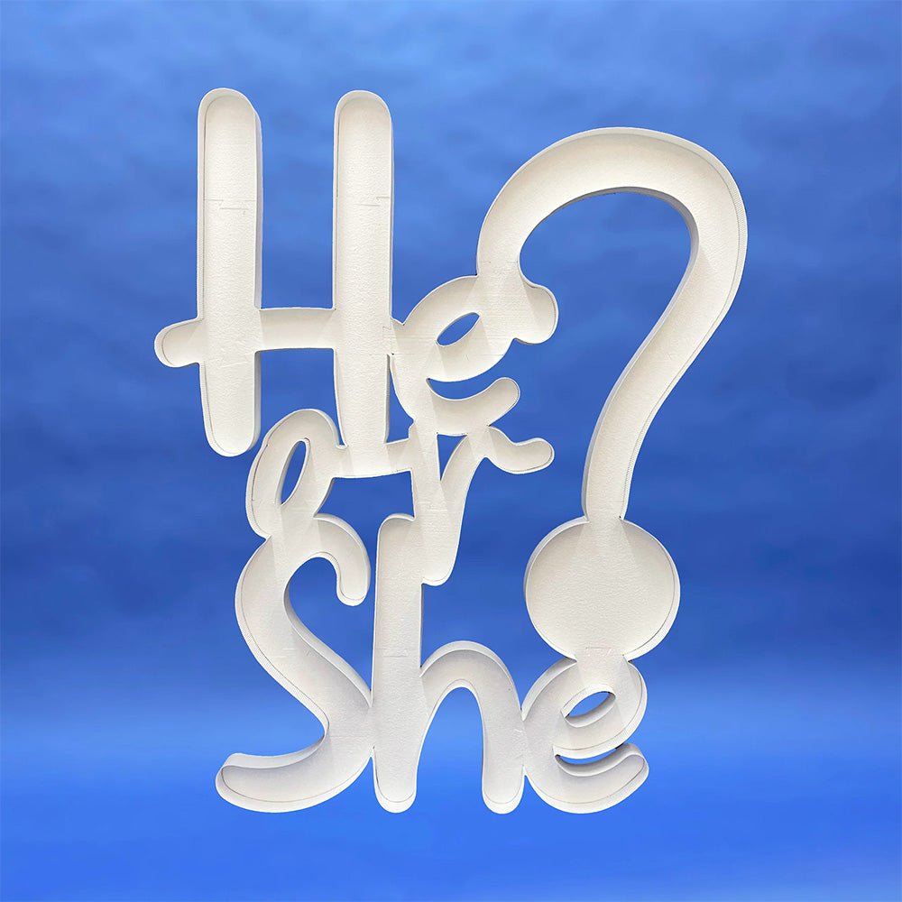 Mosaic Frame Gender Reveal Decor