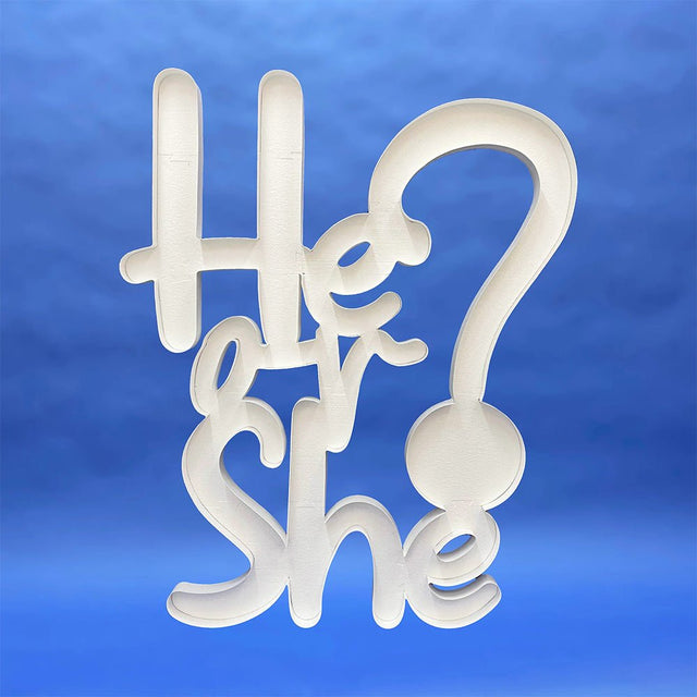 Mosaic Frame Gender Reveal Decor