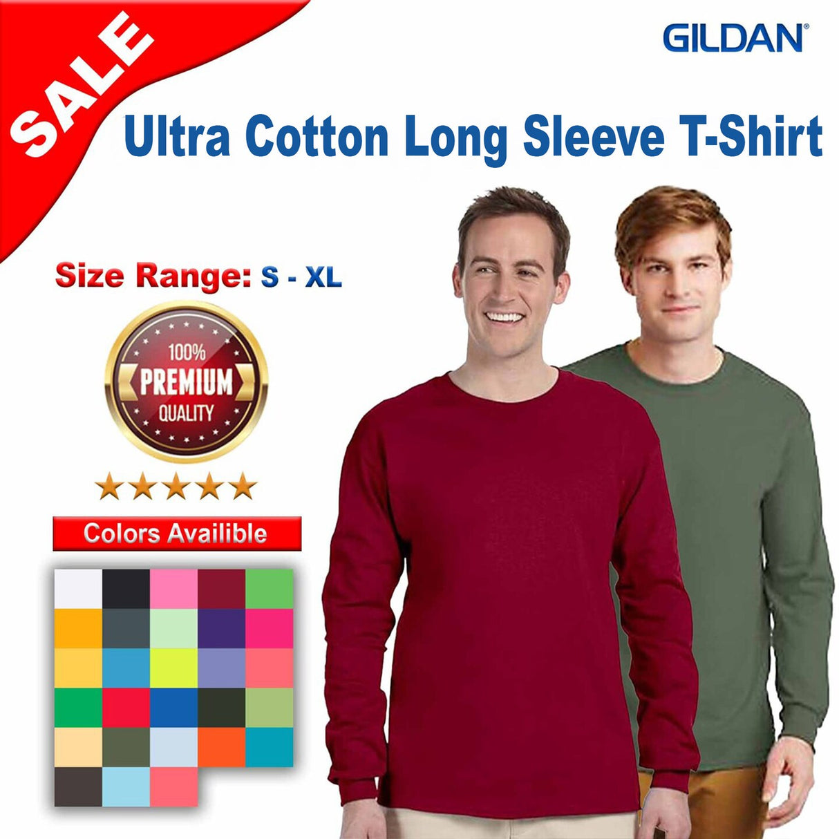 Gildan® Ultra Cotton Long Sleeve T-Shirt