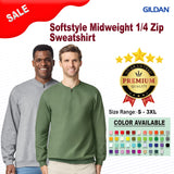 Gildan® Unisex Softstyle Midweight 1/4 Zip Sweatshirt Comfortable and Stylish