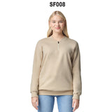 Gildan® Unisex Softstyle Midweight 1/4 Zip Long Sleeve Sweatshirt