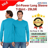 JERZEES® Dri-Power Long Sleeve Crewneck T-Shirt