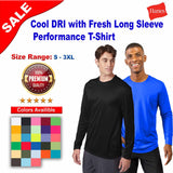 Hanes® Cool Long Sleeve Crewneck Performance T-Shirt