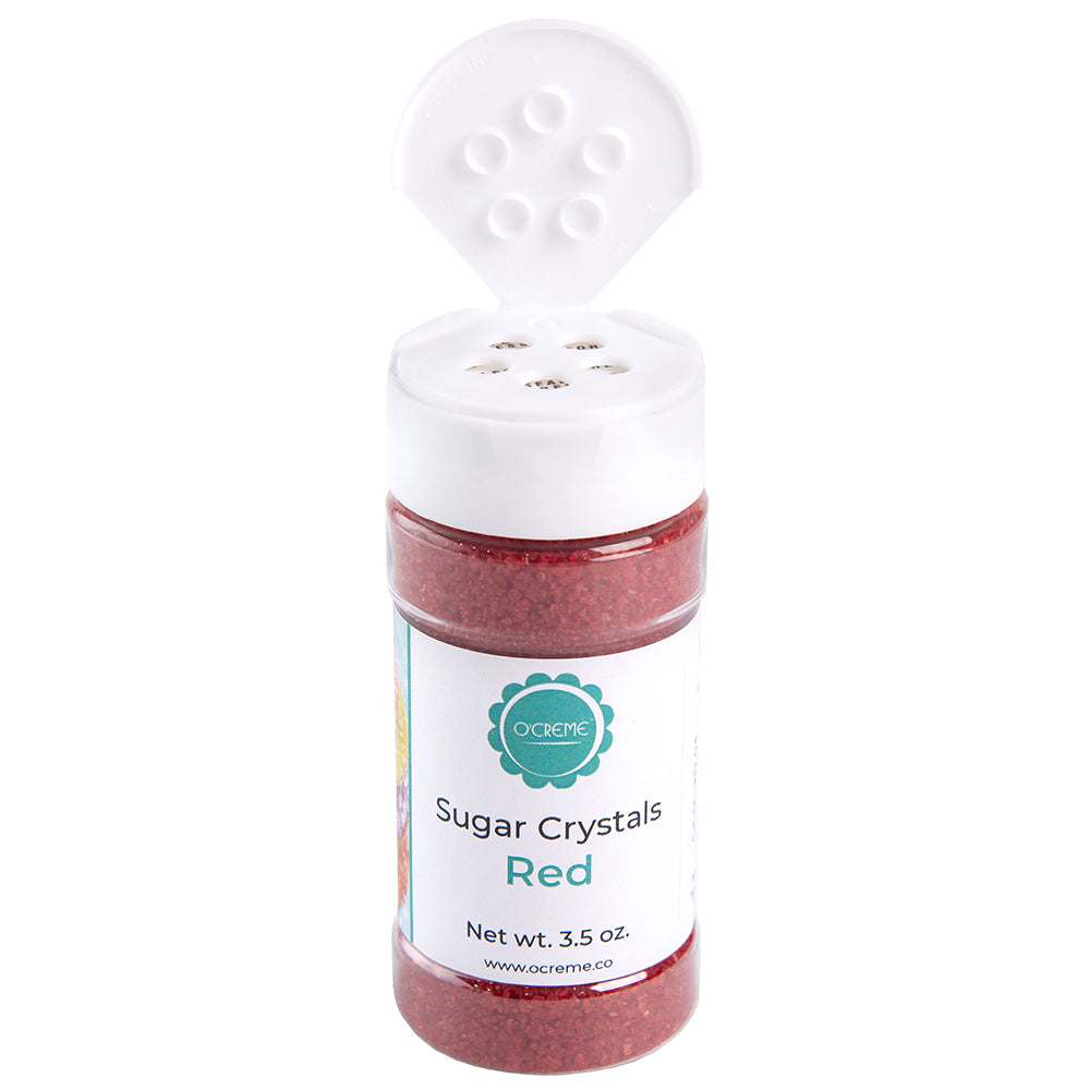 O'Creme Red Sugar Crystals, 3.5 oz.