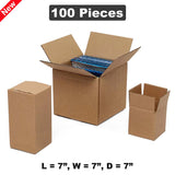 Strong 7" x 7" x 7" Cube Shipping Boxes for Fragile Items