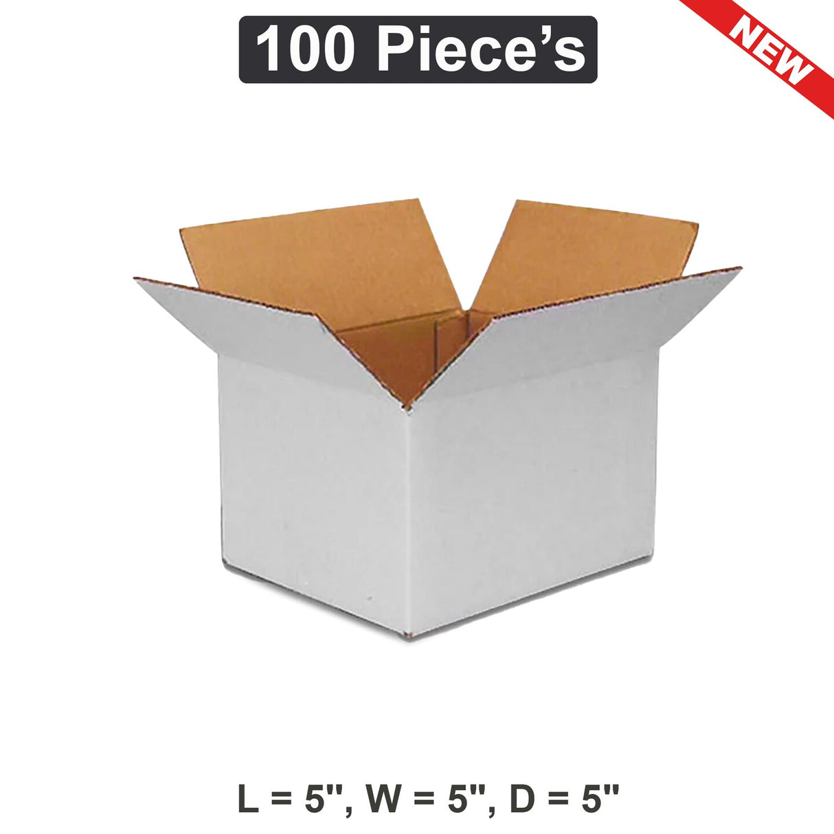 Sturdy Shipping Boxes 5" x 5" x 5" for Secure Packaging