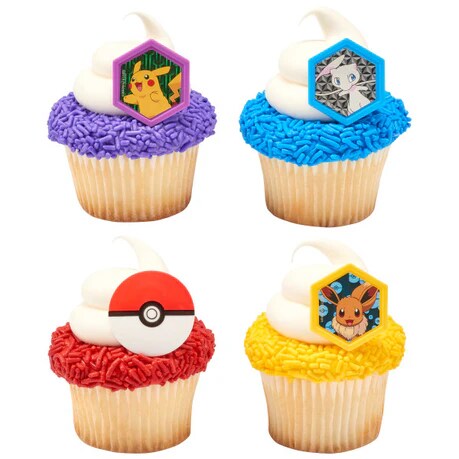 Pokémon I Choose You Cupcake Cake Decorating Rings 12 set