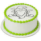 Paintable Love Gnome Valentine's Day Edible Cake Image PhotoCake®