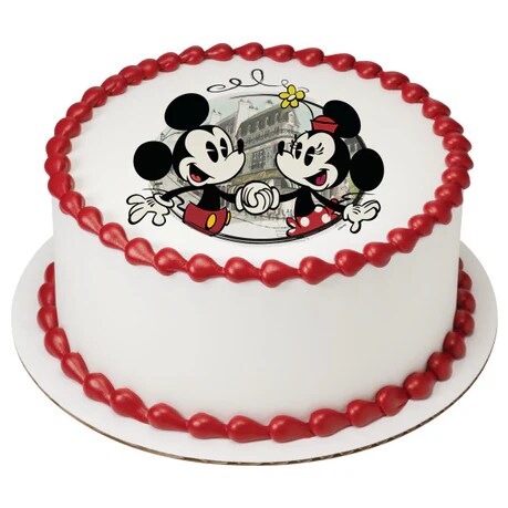 Mickey Mouse & Friends Cafe Minnie Edible Cake Image PhotoCake®