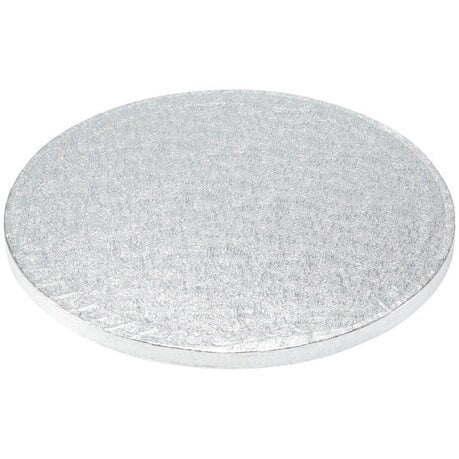 8" Round Silver Foil Cake Board Drum