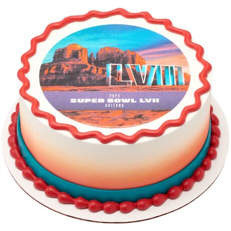 NFL Super Bowl LVII Canyon Football Edible Image PhotoCake