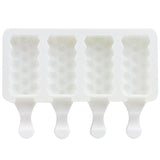 O'Creme Silicone Ice Cream Pop Mold, Hexagon, 4 Cavities