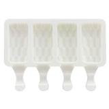 O'Creme Silicone Ice Cream Pop Mold, Checkered, 4 Cavities