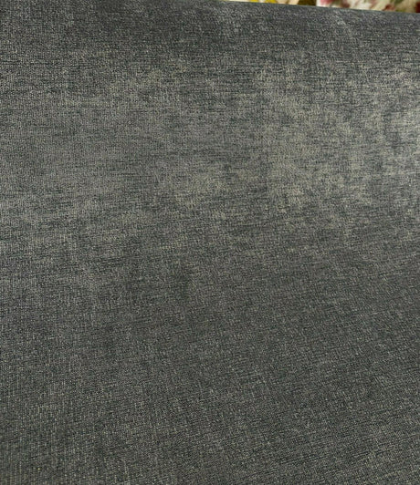 Momentum Storm Blue Performance Chenille Fabric - Blue Dark Gray Blend, Heavy Use, Backed (1 Yard)