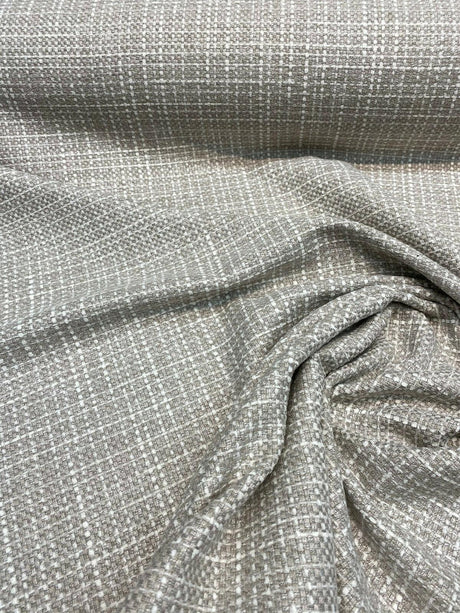 Longport Gray Chenille Upholstery Fabric - Gray And White Blend, 54.5" Width (1 Yard)