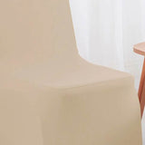 1 Piece Champagne Old Shade Spandex Banquet Chair Cover for Elegant Event Seating