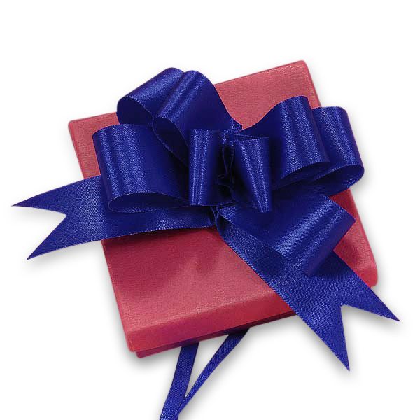 Satin Fabric Butterfly Pull Bows 4 '' Royal Color 50 each / package