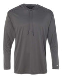 Badger Unisex B-Core Hooded Long Sleeve T-Shirt