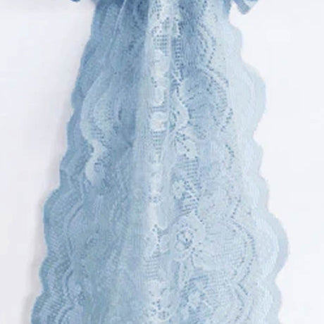 10 Pieces Dusty Blue Caspari Lace Chair Sashes for Elegant Events 9" x 108"