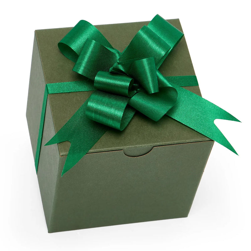 Satin Fabric Butterfly Pull Bows 4 '' Emerald Color 50 each / package