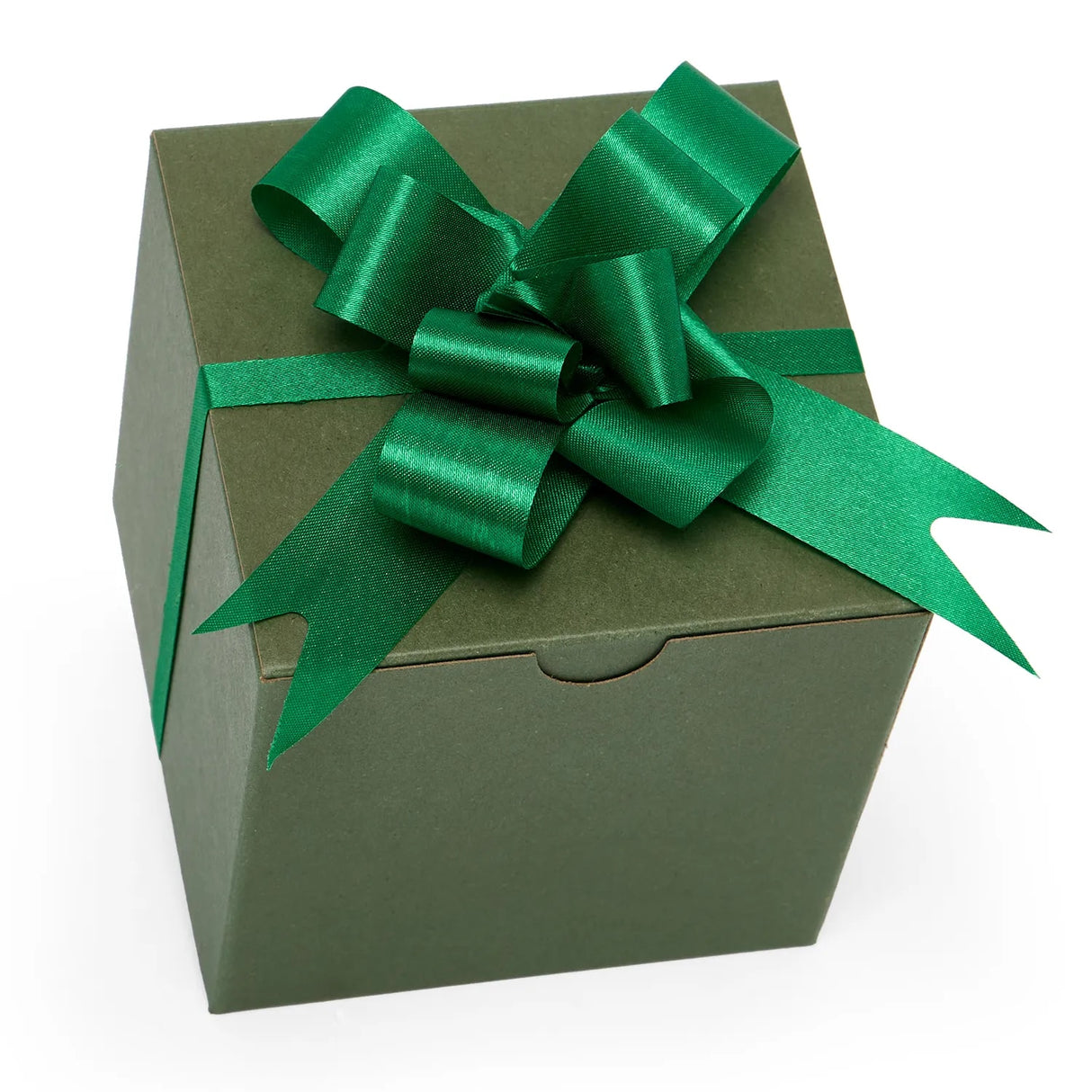 Satin Fabric Butterfly Pull Bows 3 '' Emerald Color 50 each / package