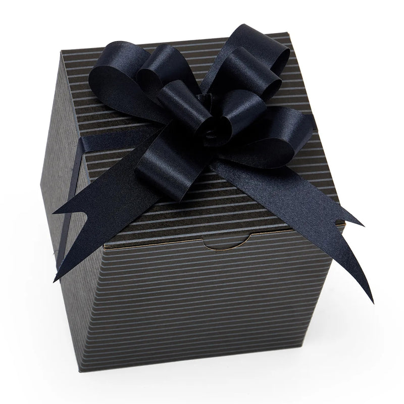 Satin Fabric Butterfly Pull Bows 3 '' Navy Color 50 each / package