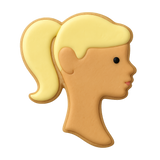 Doll Head Cookie Cutter 4.25 in B1183