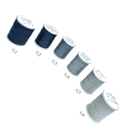 200 Yards Gray Polyester Thread Small Spool Ideal for Sewing and Craft Projects