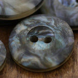 12 Pcs 20mm Gray Marble Shell Buttons 2-Hole Faux Shell Plastic Sewing Buttons for Crafts & Apparel