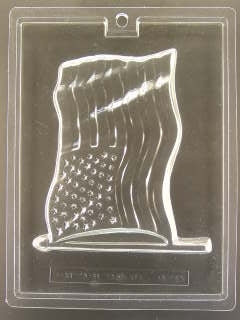 American Flag Chocolate Mold - ECAO703