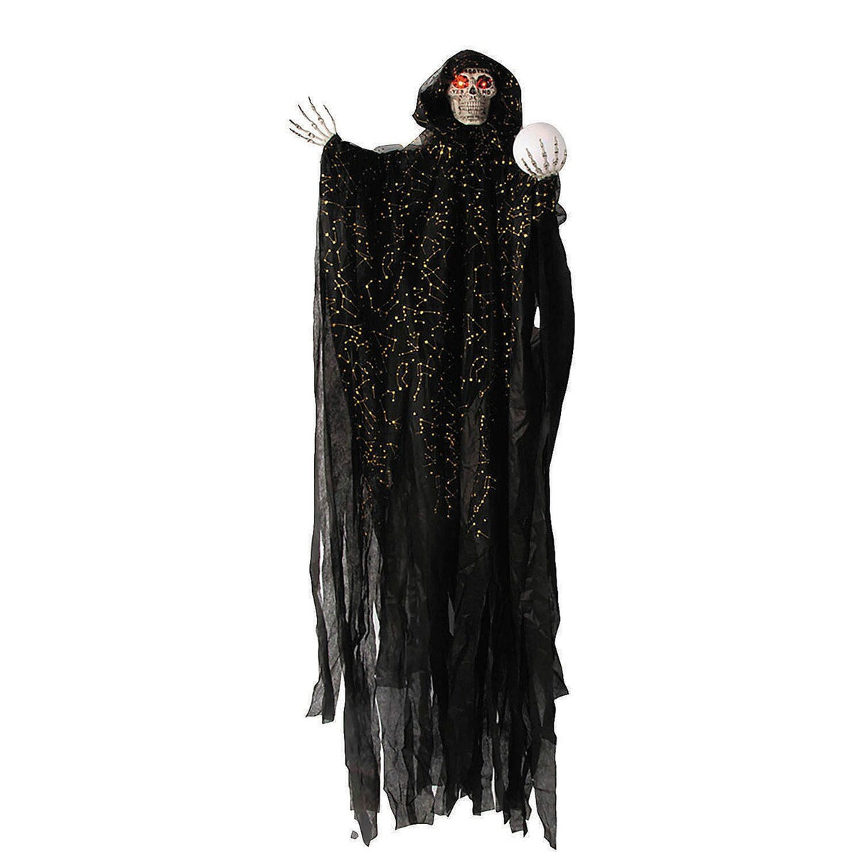 6 Ft Hanging Light Up Constellations Skeleton Witch Halloween Decoration