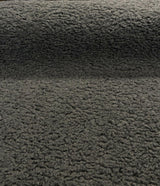 Italian Faux Sheepskin Polyester Fabric - Charcoal Gray, Heavy Upholstery, 60" Width (1 Yard)