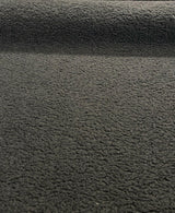 Italian Faux Sheepskin Polyester Fabric - Charcoal Gray, Heavy Upholstery, 60" Width (1 Yard)