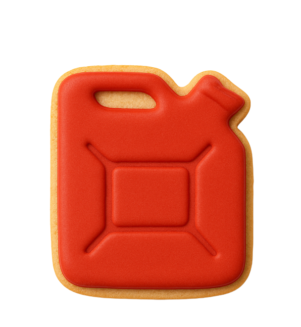 Gas Can Cookie Cutter 3in B1912