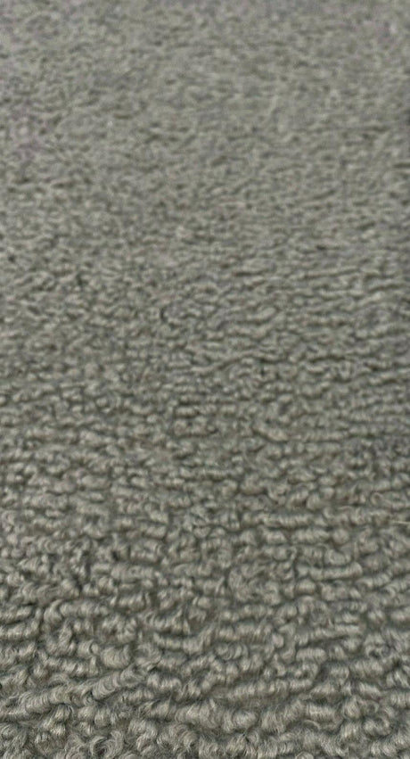 Italian Faux Sheepskin Fabric - Gray, 54" Width (1 Yard)